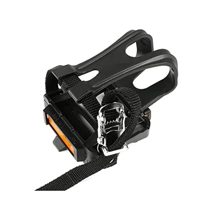 TIANTAN S Rui 1 par de Pedal de Bicicleta Compatible con Bicicleta de montaña Engranaje Fijo Pedales de Bicicleta con Clips Correas for Bicicleta Peda