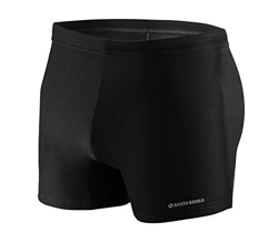 Sesto Senso® Bañador de Natación Hombre Shorts Traje de Baño (tamaños de M a 4XL) Pantalones de Natación Trajes Playa Aquashorts BD 313 (M, Black) en oferta