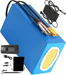 stdpcxz Batería De Bicicleta Eléctrica De 52V 25Ah 14S8P Paquete De Batería De Iones De Litio 25000Mah con Bomba De Aire Eléctrica, para 200W - 1200W, precio