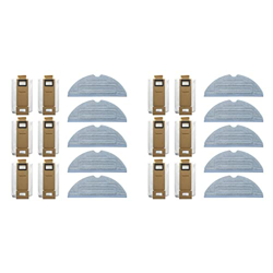 Fuzzbat 22 Piezas para Xiaomi S7 S7 Plus T7 T7S T7Plus Robot Aspirador Tela de Mopa Bolsa de Polvo Piezas características