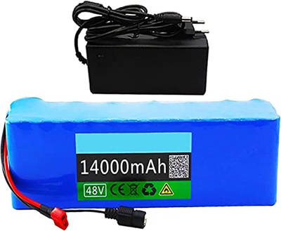 GZYHDC Batería De Litio De La Bicicleta Eléctrica 48V,Batería De Ión De Litio De 48V 14Ah,con Cargador 30A BMS,para Motor De 1000 W para Bicicleta Elé