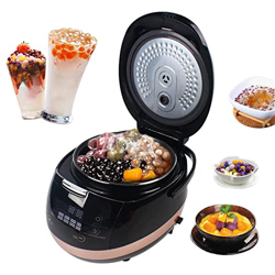 Arrvweer Olla De Perlas Totalmente Automática Comercial, Cocina De Tapioca Negra, Fabricante De Perlas De 5L, Pantalla Táctil, para Té Boba, Té De Bur características