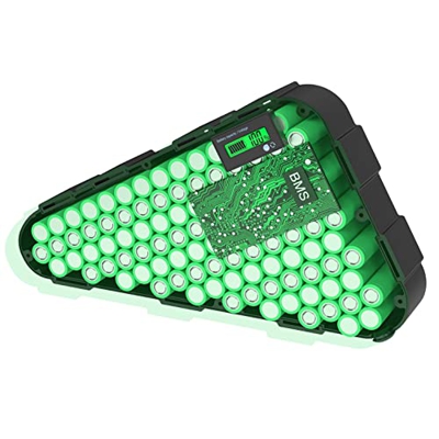 48V 20Ah Paquete Batería Iones Litio Bicicleta Eléctrica con Cargador Y BMS,Batería De Litio 18650 para 200W 350W 500W 750W 1000W Motor Triangle