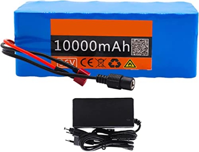 GZYHDC Batería De Bicicleta Eléctrica De Iones De Litio De 10 Ah Y 36 Voltios, con BMS Y Cargador, para Scooter De Bicicleta Eléctrica De Motor De 200