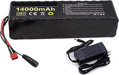 GZYHDC Batería De 48V Ebike,Paquete De Batería De Litio 18650,Batería Ebike con Cargador 2A,Enchufe T/Enchufe XT60, 20A BMS,para Bicicleta Eléctrica S