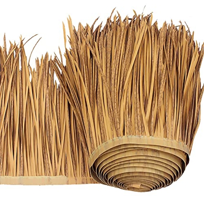 Teja De Paja Para Techo De Palma Techo De Paja Techo De Barra Tiki Cobertizo De Jardín Artificial Ignífugo, Techo De Paja, Cubierta De Sombrilla Para 