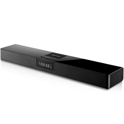 THYKL Altavoz inalámbrico de Columna Compatible con Bluetooth televisión Barra de Sonido del Cine en casa de la Barra de Sonido TF USB RCA De Reloj fo