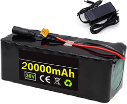 GZYHDC Paquete De Batería De Litio para Bicicleta Eléctrica De 36 V,Construido En 20A BMS con Cargador 42V 2A,Enchufe XT60 / T,para Scooter De Bicicle características