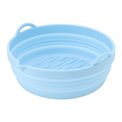Mumusuki Revestimiento de Silicona para Freidora, Freidora de Aire Redonda, Olla de Silicona, Cesta para Freidora de Aire Antiadherente, Freidora de A en oferta
