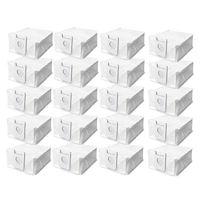 GANMEI Bolsa de Polvo de 20 Piezas, Piezas de Repuesto para Eve Plus, Robot Aspirador, Limpieza del Hogar, Bolsa de Basura