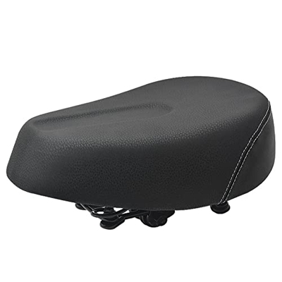 GANMEI E-Bike Saddle Widen Four-Spring Bike Saddles Soft Pad Bicicletas eléctricas Triciclo Scooter Piezas de Ciclismo, Negro