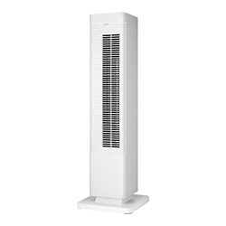 Calentador de Espacio Vertical Ventilador de Torre de pie oscilante eléctrico Pantalla LED de 4 velocidades Control Remoto Oscilación de 80 ° Termosta características