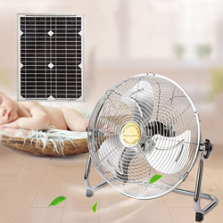 NICEYY Ventiladores de Panel Solar para Exteriores para Patios, Ventilador de Camping USB con batería, Ventiladores Recargables USB de 15600 mAh (15.7 características