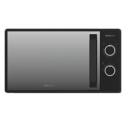 Cecotec Microondas de 20 Litros Grandheat 3040 Mirror. 700 W, 6 Niveles, Revestimiento Anti-Dirt iTech y Tecnología 3DWave, Modo Descongelación, Tempo características