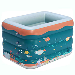 FMOPQ Inflatable Swimming Pool Children's Small Inflatable Pool with Air Pump for Kids Suitable for Backyard Garden Patio Summer Water Play Party Outd en oferta