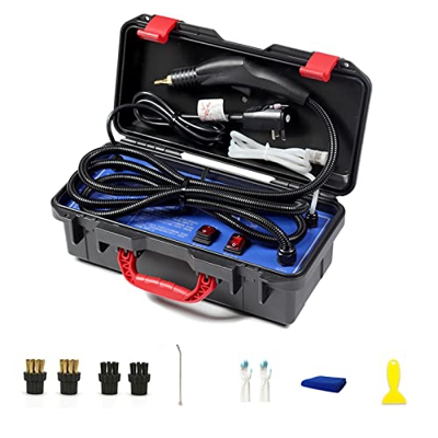 Limpiador De Vapor Comercial Portátil, Sistema De Limpieza De Vapor De Alta Presión De 3000 W Limpiador De Vapor Presurizado Manual De 6 Bar Limpieza 