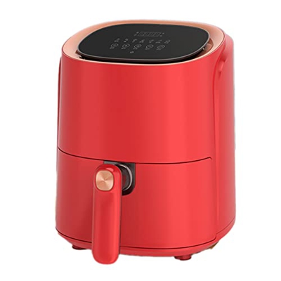 4.6L Freidora sin Aceite, Air Fryer con Panel Táctil Pantalla LCD Táctil, 1430W, Freidora Aire con Tiempo y Temperatura Ajustable (Color : Red, Size :