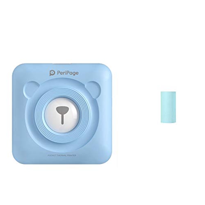 #5I8V87 Impresora Bluetooth portátil térmica 58Mm Mini Wireless Pos Imagen Foto para teléfono, Azul #Brk9ir, M