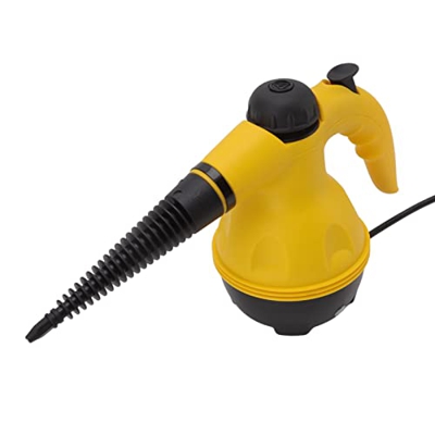 PENO Limpiador de eléCtrico, ErgonóMico de Carcasa de PP Amarillo Negro 1000W Limpiador de PortáTil de Alta Temperatura con Tolva para Cocina (Enchufe