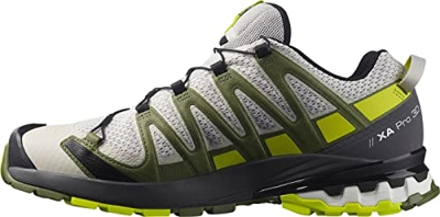 Salomon XA Pro 3D V8, Zapatillas de Trail Running Hombre, Lunar Rock/Evening Primrose/Olivine, 41 1/3 EU