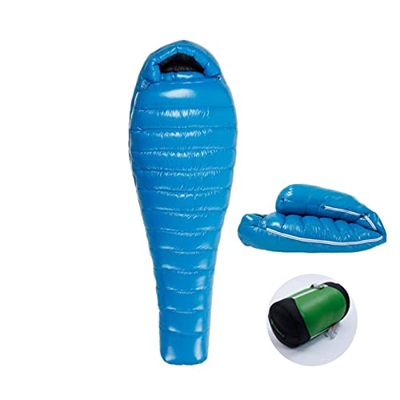 Sacos de Dormir Acampar al Aire Libre Senderismo Carpa Ultraligera Mantenga el cálido plumón de Ganso Blanco 800FP Saco de Dormir Tipo Momia Deportes 