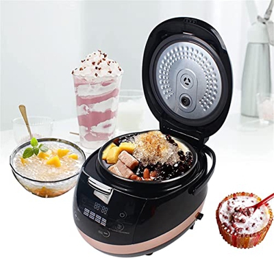 Arrvweer Fabricante De Perlas De 110 V, Olla De Perlas Totalmente Automática Comercial Negra, Aleación De Aluminio + Plástico ABS, Cocina De Tapioca P
