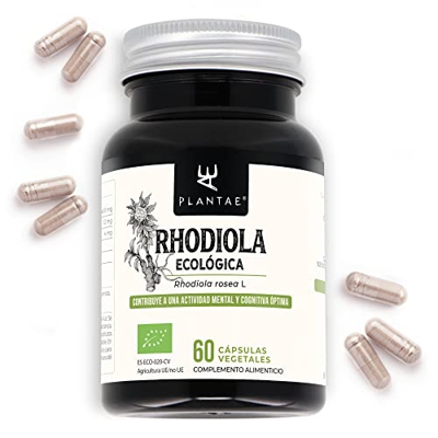 RHODIOLA ROSEA BIO * Plantae * 60 cápsulas vegetales * Antifatiga + Concentración + Rendimiento * Alta concentración en compuestos activos *