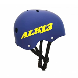 Alk13 Casco Helmet H2O Plus for Skate BMX Rollers. Blue Yellow -L- (57-59 cm) precio