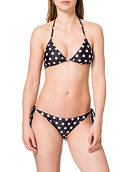 Urban Classics Bikini para mujer Pattern, Juego de Bikini, Mujer, Multicolor (Polka Dots/Black), XS precio