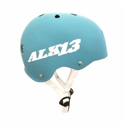 Alk13 Casco Helmet H2O Plus for Skate BMX Rollers. Blue Pastel White -S- (49-52cm)