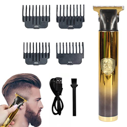 Kit de recortadora de cabello para hombres - Juego de cortadora de cabello con peines limitadores, cepillo, botella de aceite vacía, cable de datos US características