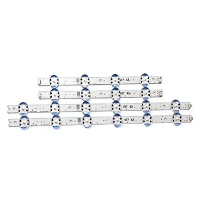 DCALU DIRIGIÓ Barra de luz Apta for LG 43"V17 Art3 6916L-2867A 6916L-2867F AGF78709801 43UJ675V 43UJ655V 43UJ670V 43UJ6565 43UJ6525 43VH6100 Tiras de 
