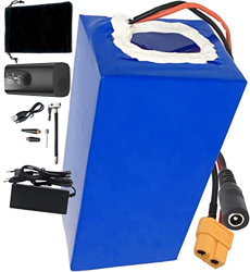 stdpcxz Batería De Bicicleta Eléctrica Ebike De 48V 20000Mah, Paquete De Batería De Iones De Litio 13S4P 21700, con Cargador, para Motores De 200W - 1 características