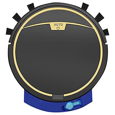 Qawadu Robot Aspirador AplicacióN Inteligente Control Remoto MáQuina de Limpieza InaláMbrica Barrido de Piso Aspiradora en Seco y HúMedo, Negro