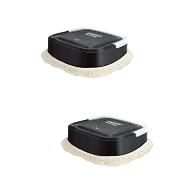 Mipcase 2 Piezas de Limpiador Portátil Robot de Limpieza de Pelos para Herramienta de Cabello- Trapear Alfombras Pisos de Madera Dura Máquina de Aseo 