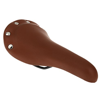 Leeadwaey MTB Bicicleta Ciclismo Engranaje Fijo Bicicleta Remachado Asiento Cojín Cojín Marrón