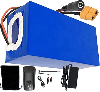 stdpcxz Batería De Litio, 48V 20AH Batería De Litio De Bicicleta Eléctrica con Cargador Y BMS, para Un Motor De 200W 250W 350W 450W 500W 750W 1000W 12