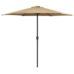Sombrilla de jardín con palo, Mogou Parasol Terraza, Sombrilla Terraza Exterior, Sombrilla Playa, Parasol Exterior, Sombrilla De Patio, de aluminio gr en oferta
