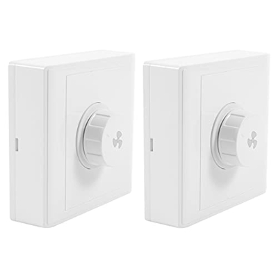 ALDOUS 2 Piezas Ventilador de Techo Gobernador de Velocidad Continua Interruptor de Velocidad del Ventilador Montado en Superficie