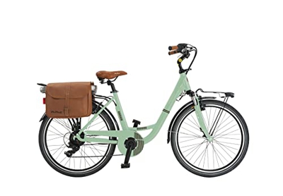 Bicicleta eléctrica eléctrica mujer Classic 26BFANG batería 13AP tamaño 46 verde