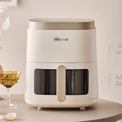 MMAXZ Freidora de Aire de 5L sin Aceite, freidora eléctrica de Aire Caliente con Ventana Visible y Pantalla táctil, freidora Profunda for el hogar (Co