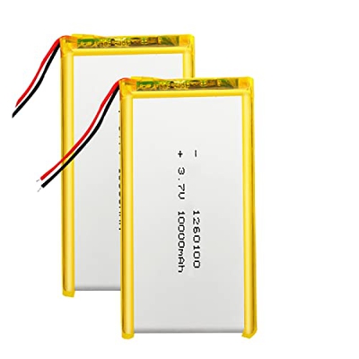 3.7V 10000mAh 1260100 polímero de Litio Batttery Recargable para DVD E-Book Power Bank PC Tablet Cámara Coche eléctrico Li-Ion Cells