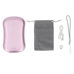 3 en 1 Calentador de Manos Recargable 10000mAh Banco de Energía de Gran Capacidad con Masaje de Vibración(Rosa) en oferta
