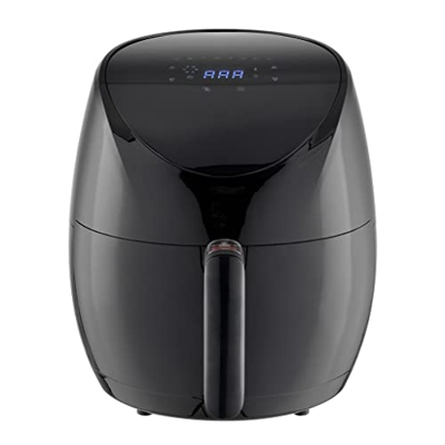 MMAXZ 4.6L Air Freidora El Horno de 360 ​​° Baking DIRIGIÓ Freidora Profunda de Pantalla táctil sin Aceite (Color : Black, Size : 351 * 290 * 327mm)
