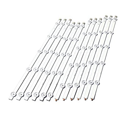 CARZE 12pcs x 50 Pulgadas DIRIGIÓ Falta de retroiluminación Adecuada for LG 50"TV 50LN5400 50LA620V 6916L-1276A 1273A 1272A 1241A 10-LE DS Tiras de lu