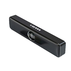 LXXSH Altavoz de Escritorio Subwoofer Altavoces portátiles LED Bluetooth Computer Audio con Reloj Despertador Barra de Sonido PC Caja de Sonido Video precio