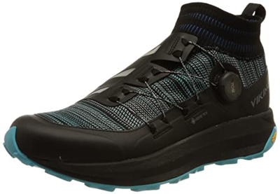 viking Cerra Speed GTX Boa, Zapatos para Caminar Unisex bebé, Black Aqua, 24 EU