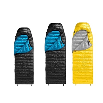 Sacos de Dormir Saco de Dormir de plumón, plumón de Ganso Blanco Claro, Nailon 20D, for Acampar al Aire Libre, Senderismo, Equipo de Dormir Impermeabl