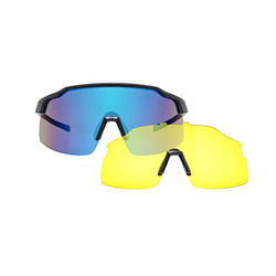 HIKARO Polarized Sunglasses for Men Women With 2 Interchangeable Lenses UV400 Protection Sports Cycling Bicycle Bike Fashion Ice Blue Sun Glasses Runn en oferta