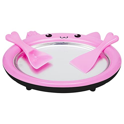 #033O3D F-Ried Máquina de yogur para el hogar Mini máquina de hielo para niños caseros Placa de helado de frutas perfecto para helado hecho a mano, Ro